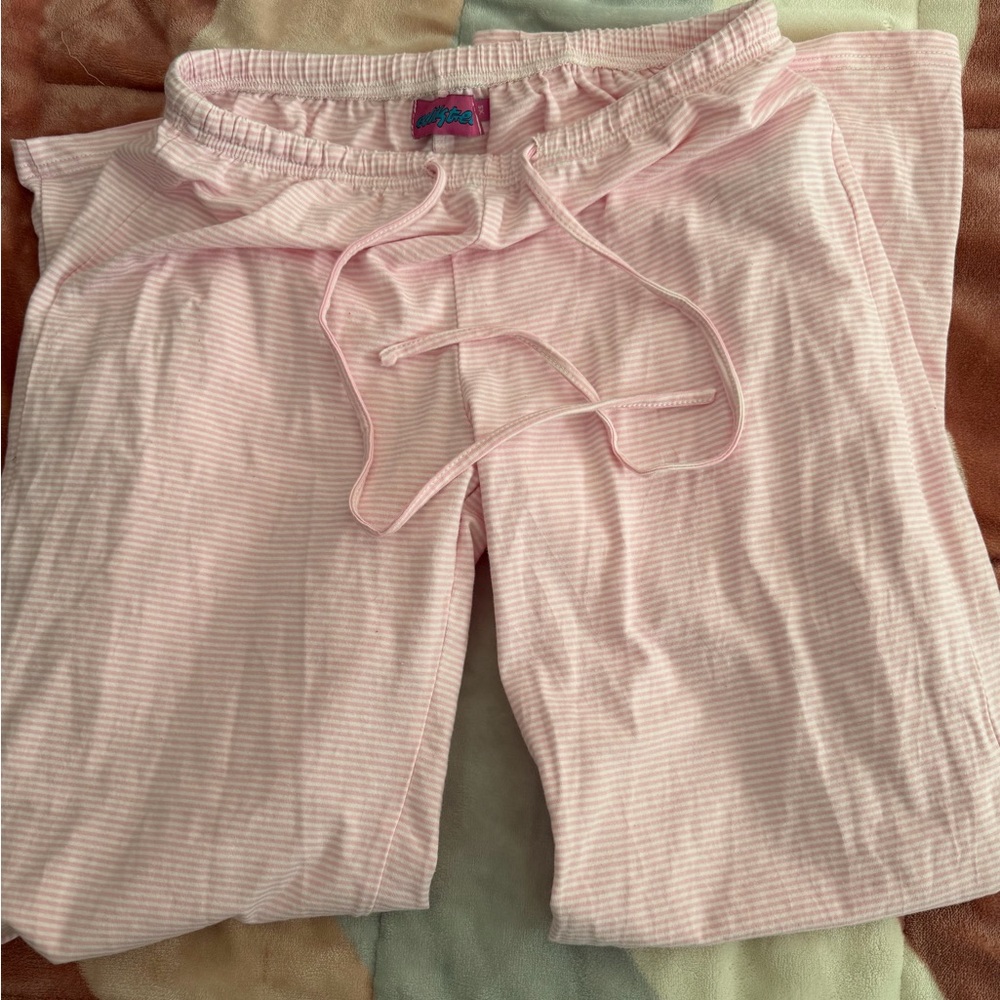Authentic Edikted Small Pink Striped Women's Sleep Pants